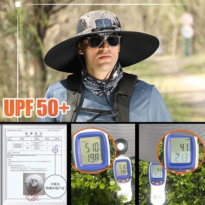 Wide Brim Solar Cooling Hat