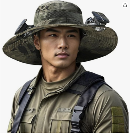 Wide Brim Solar Cooling Hat