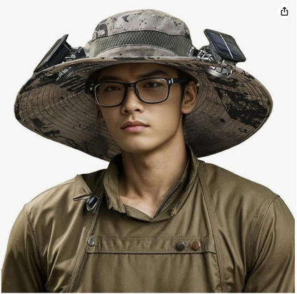 Wide Brim Solar Cooling Hat